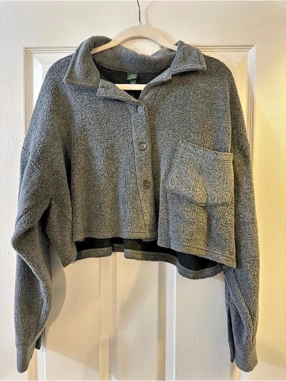 Wild Fable Teddy Jacket in Gray Like New